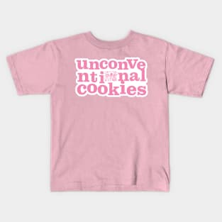 pink butter print unco logo Kids T-Shirt